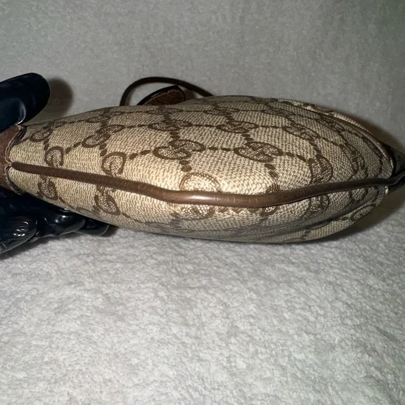 Gucci Vintage Shoulder Bag Sherry Line GG Leather PVC and Leather… - Picture 5 of 15